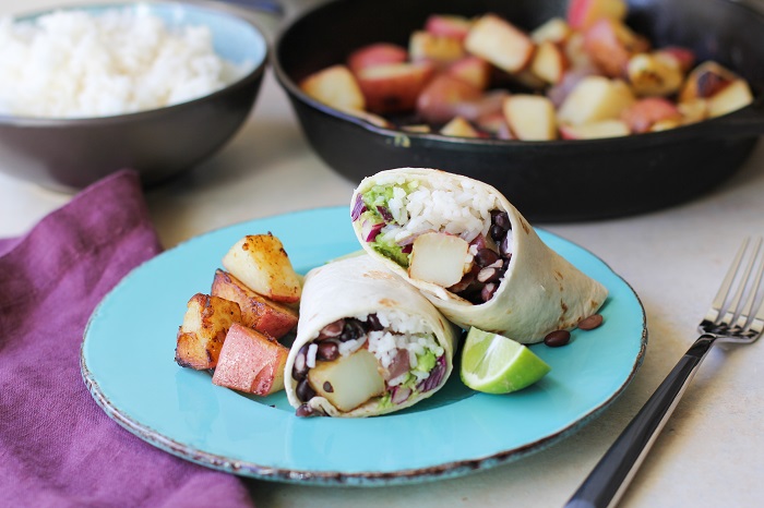 Vegan Breakfast Burritos | TheRoastedRoot.net #healthy #recipe #glutenfree