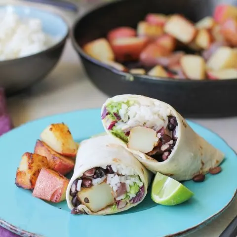 Vegan Breakfast Burritos | TheRoastedRoot.net #healthy #recipe #glutenfree