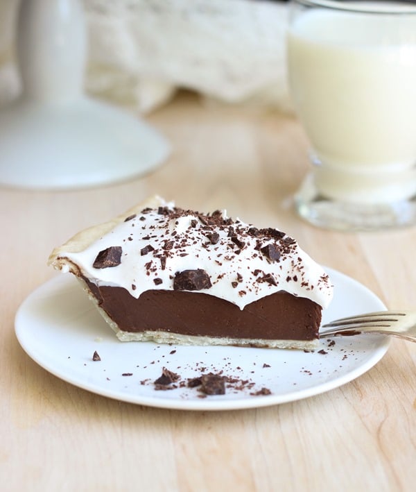 Vegan Silk Chocolate Pie - gluten-free, dairy-free dessert