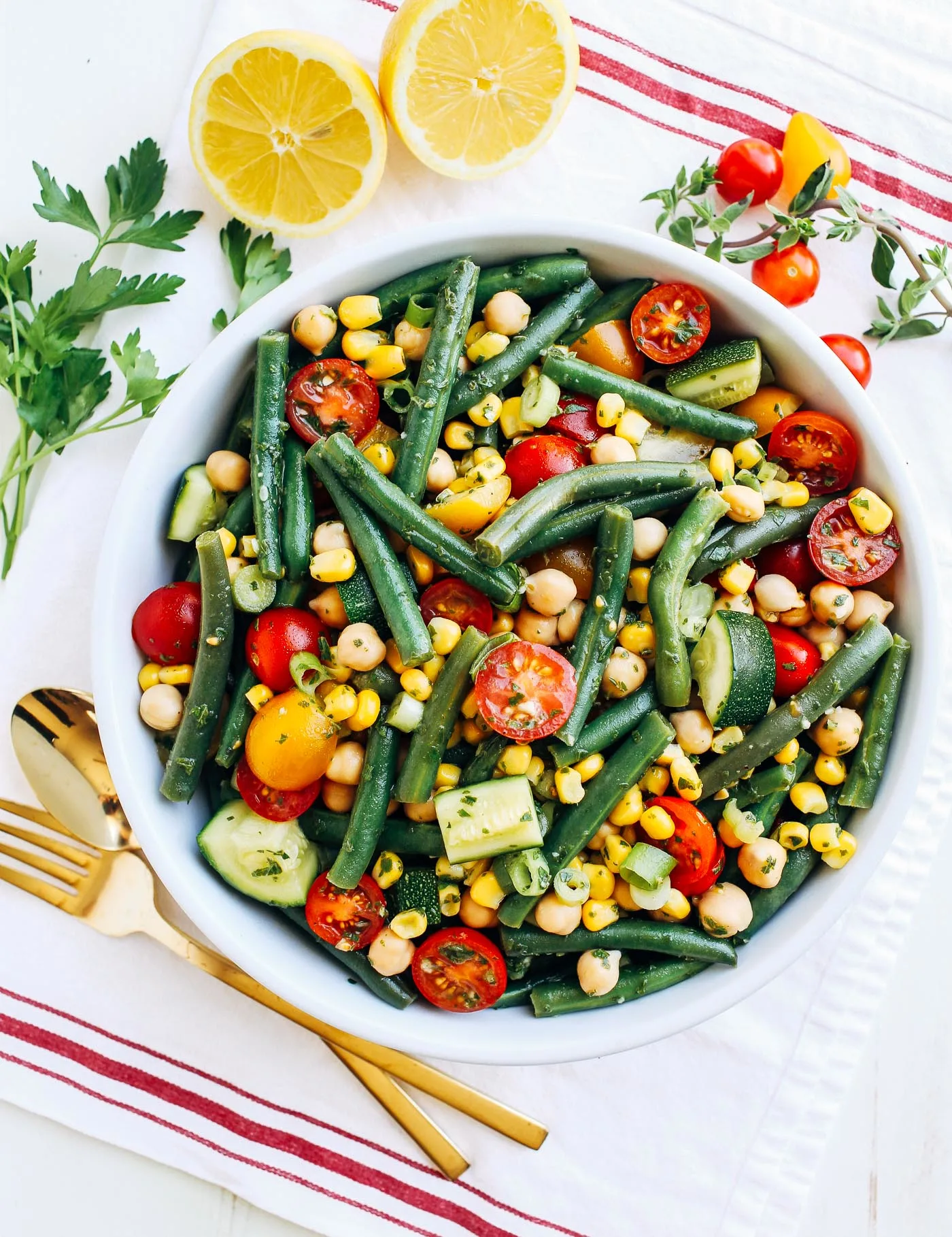 Summer Green Bean Salad + 6 recipes for your 4th of July picnic or barbecue!