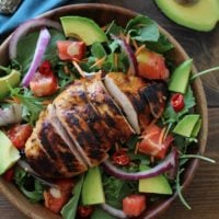 Grilled Tequila-Lime Chicken Salad with Tequila-Lime Vinaigrette