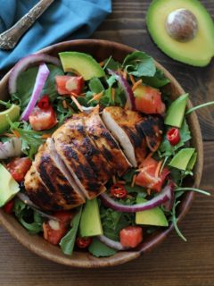 Grilled Tequila-Lime Chicken Salad with Tequila-Lime Vinaigrette