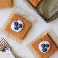 Paleo Vanilla Cake made with coconut flour, tapioca flour, and honey | TheRoastedRoot.net #healthy #dessert #recipe