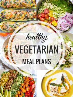 Healthy Weekly Vegetarian Meal Plan 7.16.2016