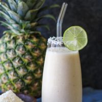 Pina Colada Smoothie (Two Ways)! | TheRoastedRoot.net #healthy #breakfast #dessert #mocktail