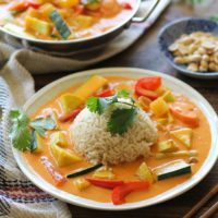 30-Minute Summer Vegetable Red Curry | TheRoastedRoot.net #vegan #vegetarian #healthy #glutenfree