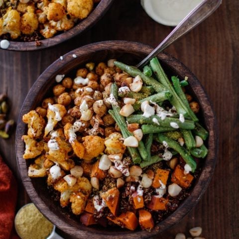 Roasted Vegetable Quinoa Buddha Bowls