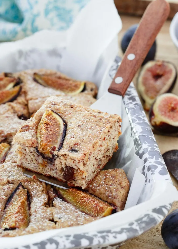 Fig Almond Ricotta Cake - gluten-free and healthy