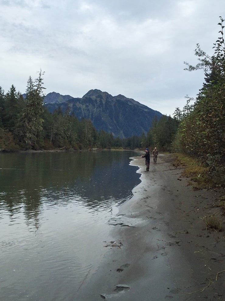 Fishing the Eyak River in Cordova, AK