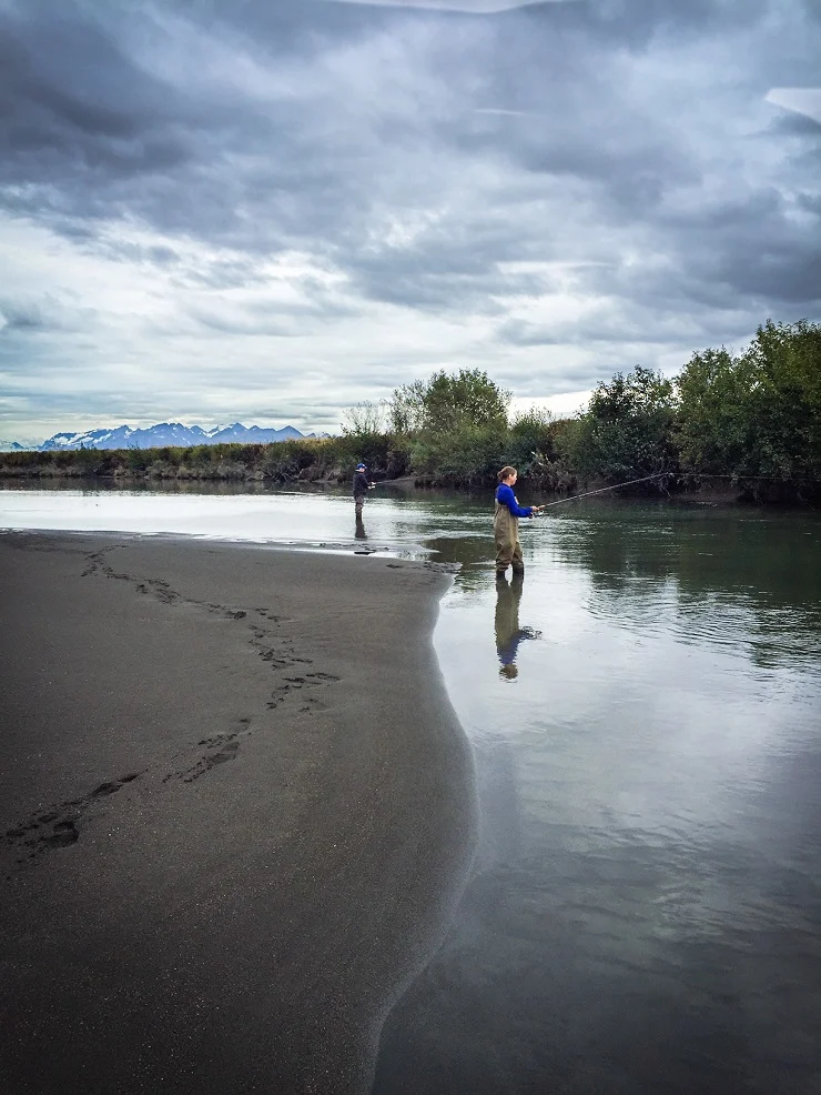 Fishing the Eyak River in Cordova, AK