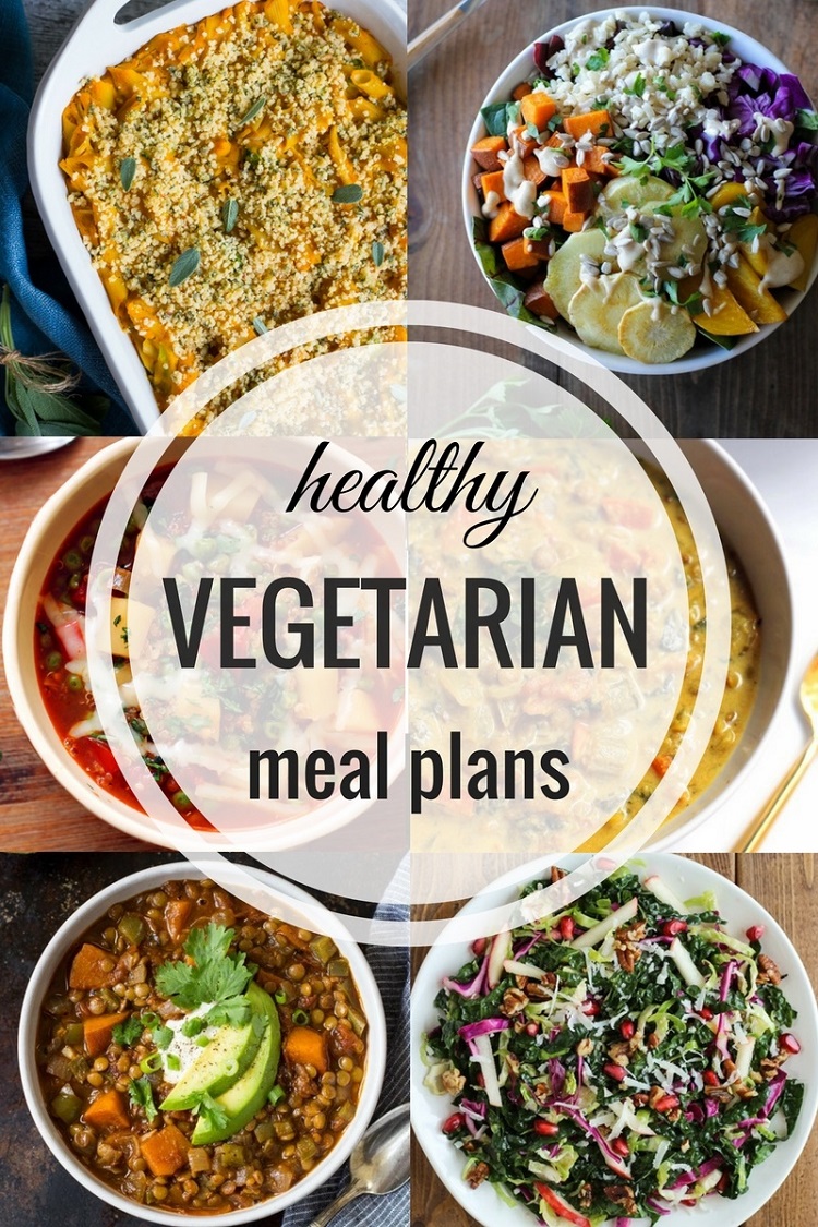 Healthy Vegetarian Meal Plan | TheRoastedRoot.net 