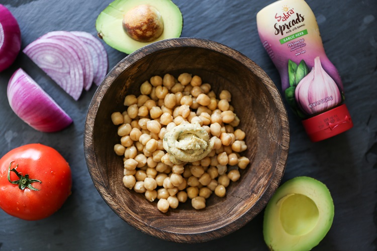 Hummus Mashed Chickpea Sandwiches | TheRoastedRoot.net #healthy #glutenfree #lunch #vegan #vegetarian