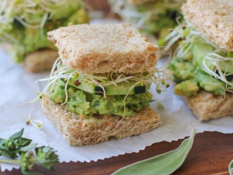 Mashed Avocado Finger Sandwiches The Roasted Root