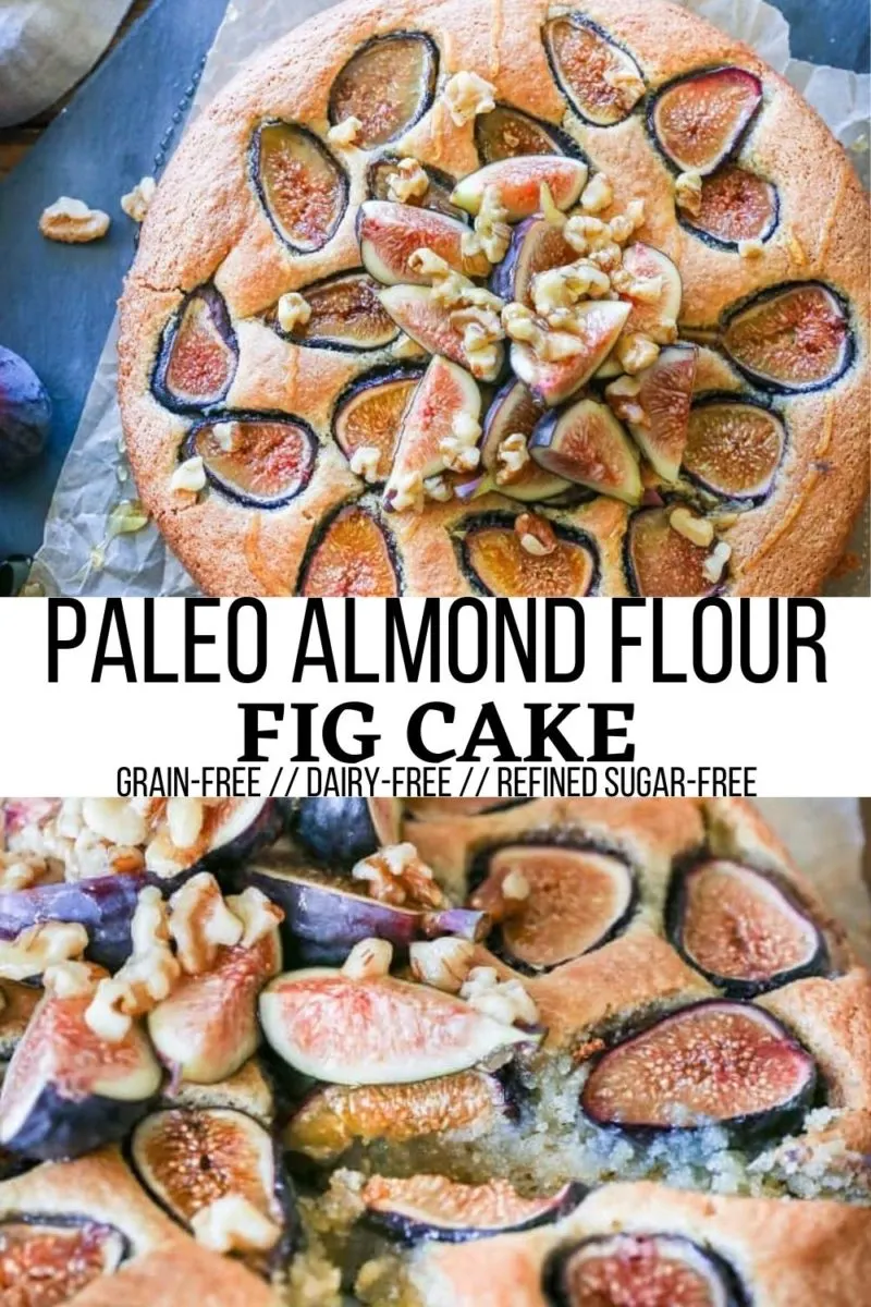 Paleo Almond Flour Fig Cake - grain-free, refined sugar-free, dairy-free and healthy enough to eat for breakfast!