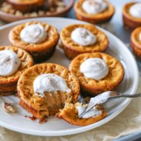 Healthy Pumpkin Cheesecake - grain-free and refined sugar-free | TheRoastedRoot.net #glutenfree #Thanksgiving #dessert