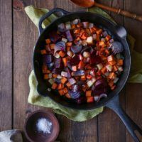 Oven-Roasted Root Vegetables - a superfood nutritious side dish that requires very little effort to make! | TheRoastedRoot.net #healthy #recipe #sidedish #rootvegetables #vegan