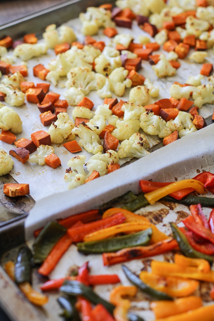 Roasted Vegetable Stacked Enchiladas | TheRoastedRoot.net #vegetarian #recipe #mexican #glutenfree