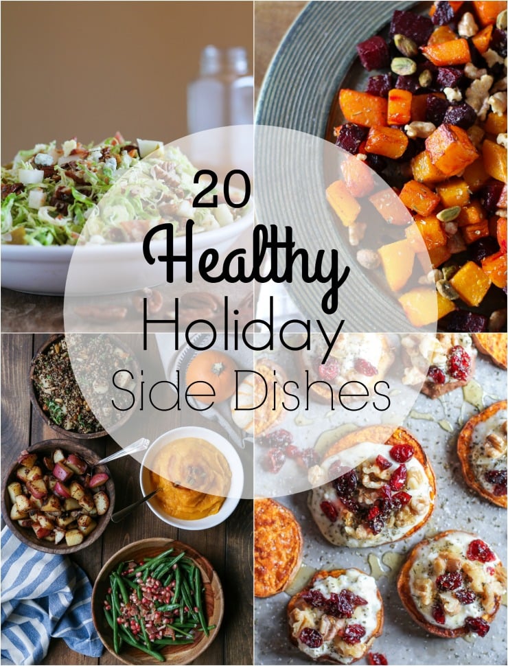 HEALTHY HOLIDAY SIDE DISHES 20 Healthy Holiday Side Dishes for a nutritious feast | TheRoastedRoot.net #glutenfree #vegan #vegetarian #paleo #primal