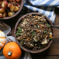 Indian-Spiced Lentil and Quinoa Stuffing | TheRoastedRoot.net @PacificFoods #glutenfree #healthy #holiday #sidedish