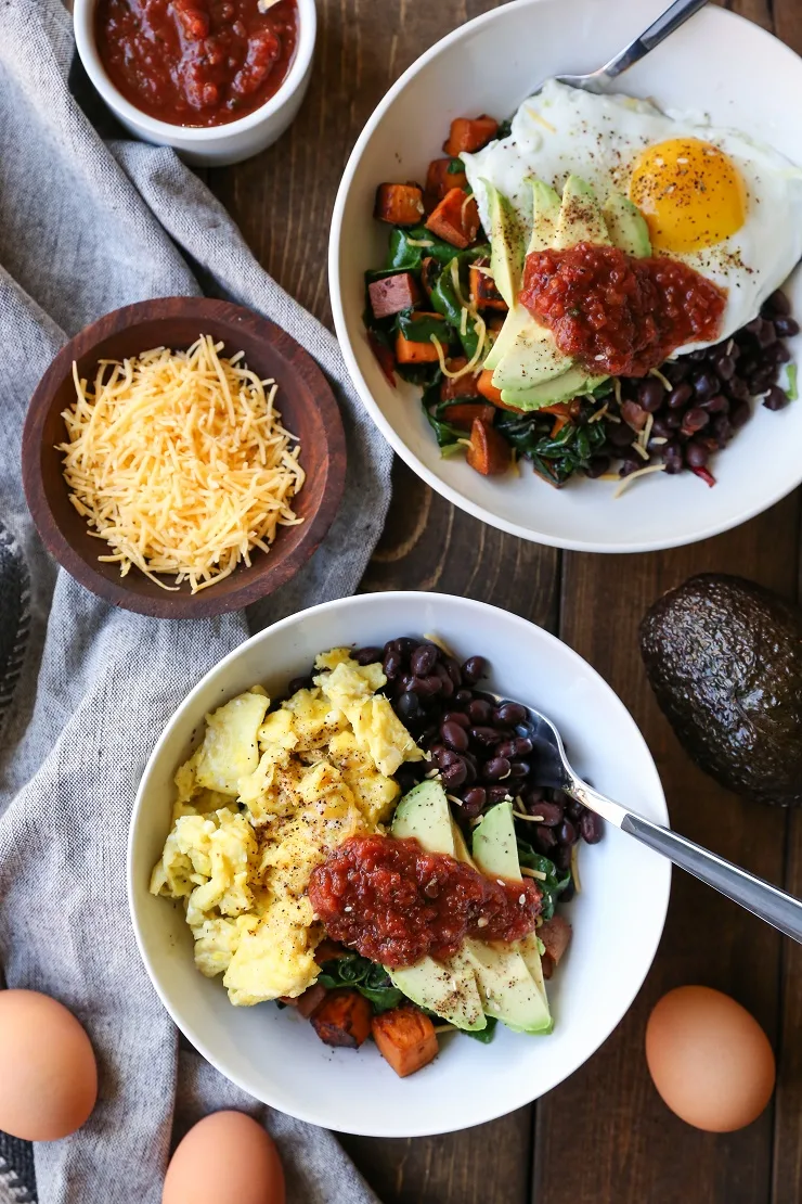 How to Build the Ultimate Healthy Breakfast Bowls | TheRoastedRoot.net #healthy #breakfast #glutenfree #paleo #whole30 #primal