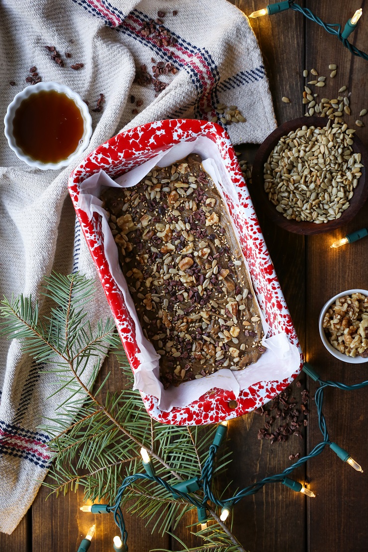 Maple Walnut Vegan Fudge - dairy-free, Paleo & Vegan | TheRoastedRoot.net #glutenfree #healthy #dessert #freezerfudge