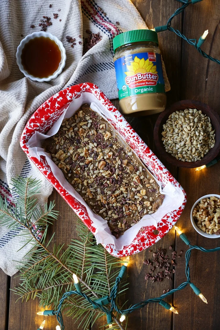 Maple Walnut Vegan Fudge - dairy-free, Paleo & Vegan | TheRoastedRoot.net #glutenfree #healthy #dessert #freezerfudge