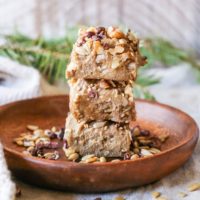 Maple Walnut Vegan Fudge made with only 3 ingredients | TheRoastedRoot.net #paleo #dairyfree #dessert #recipe