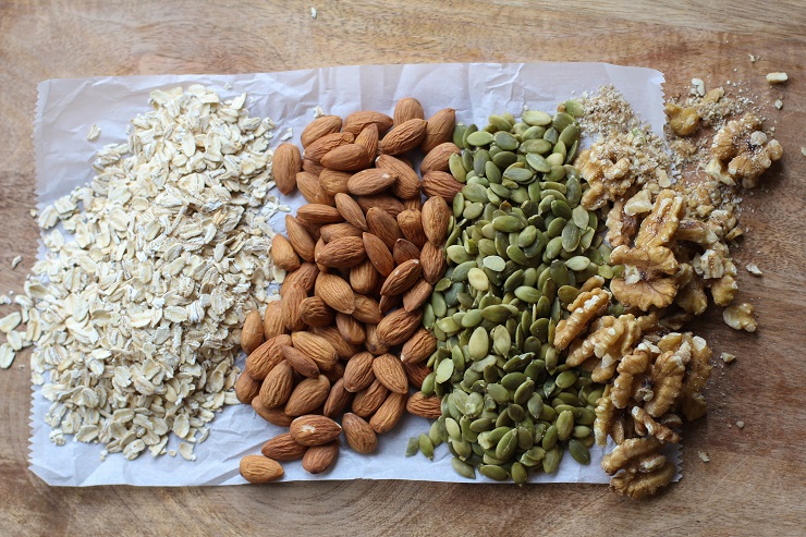 Cherry Maple Almond Granola - a healthful heart-healthy gluten-free and vegan breakfast | TheRoastedRoot.net #recipe #healthy #glutenfree