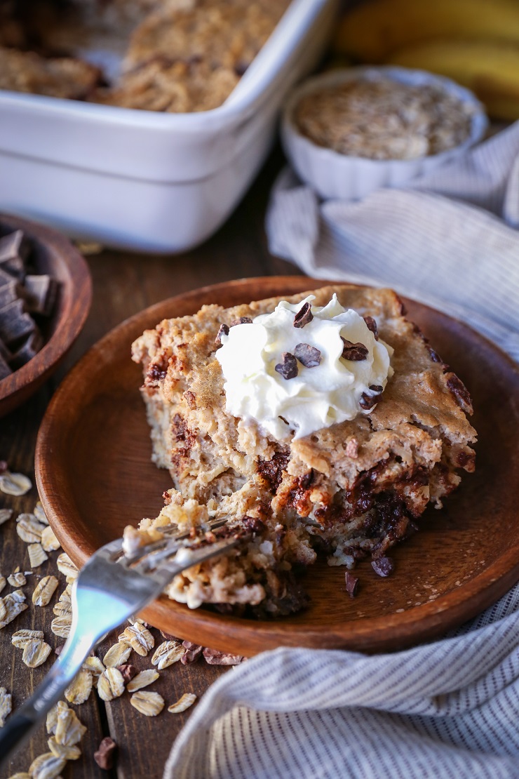 CHOCOLATE CHIP BANANA BREAD BAKED OATMEAL CHOCOLATE CHIP BANANA BREAD BAKED OATMEAL