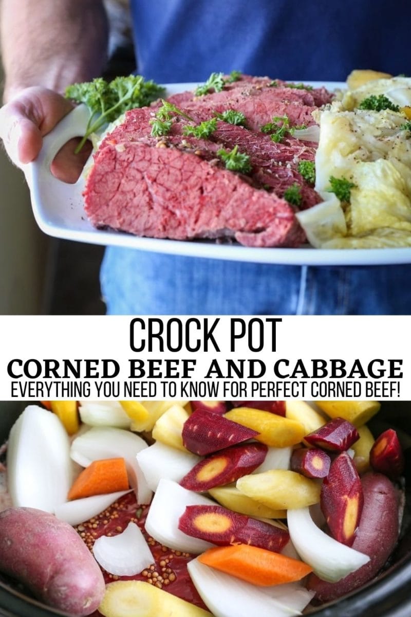 slow cooker corned beef graphic for social media