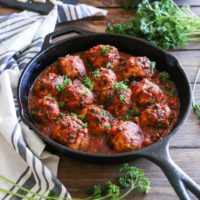 Quick and Easy Gluten-Free Turkey Meatballs | TheRoastedRoot.net #healthy #dinner #recipe