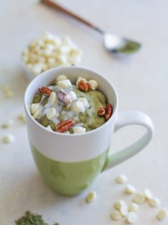 Gluten-Free and Naturally Sweetened Matcha Mug Cake