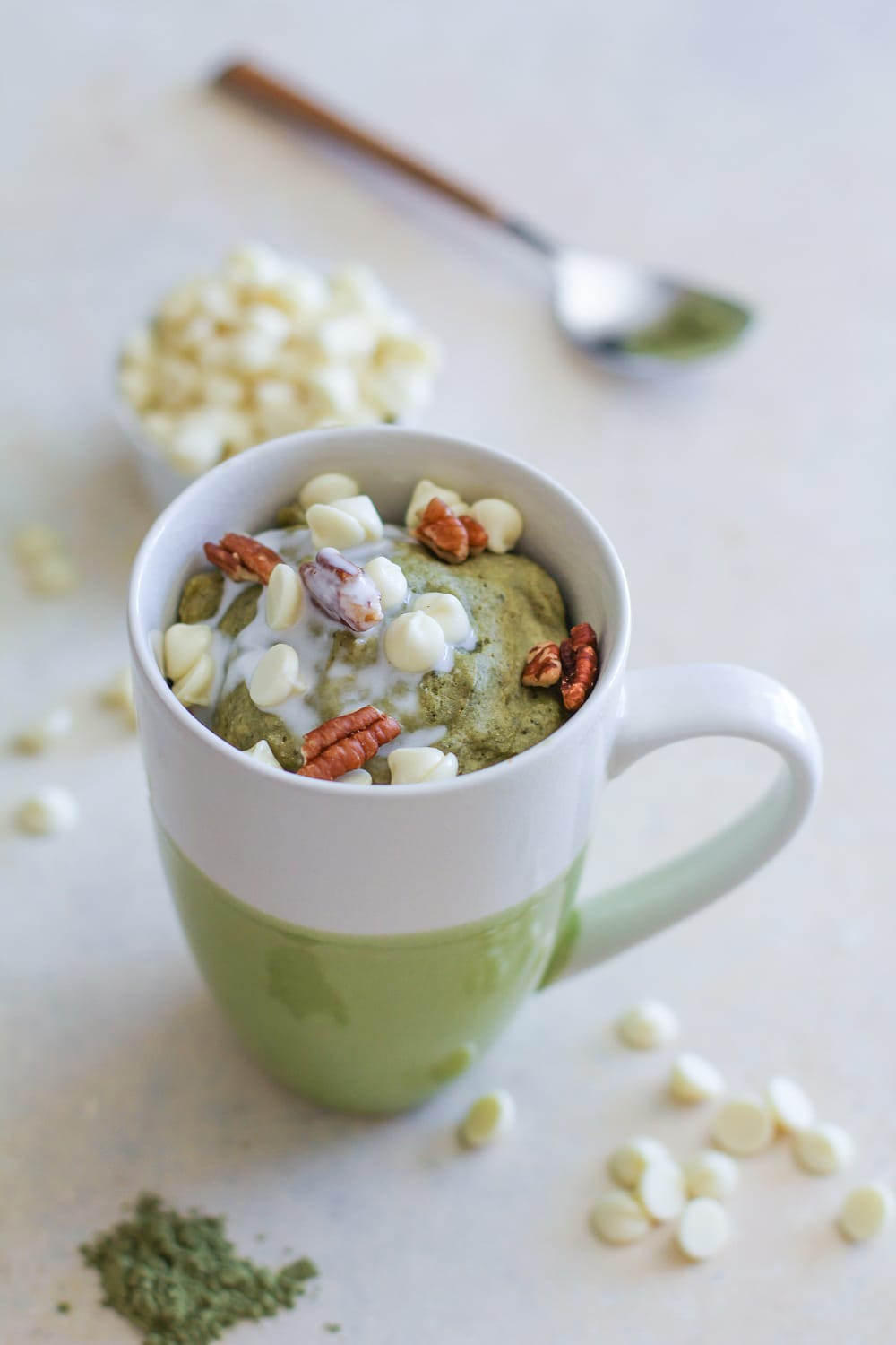 Gluten-Free and Naturally Sweetened Matcha Mug Cake