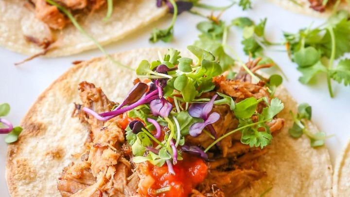 Crock Pot Barbacoa Beef Tacos - The Roasted Root