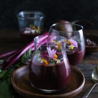Easy 5-ingredient beet chocolate pudding. A delicious paleo and vegan dessert recipe.