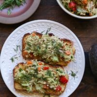 Cucumber Dill Avocado Tuna Salad - a healthy, mayo-free tuna salad perfect for lunch