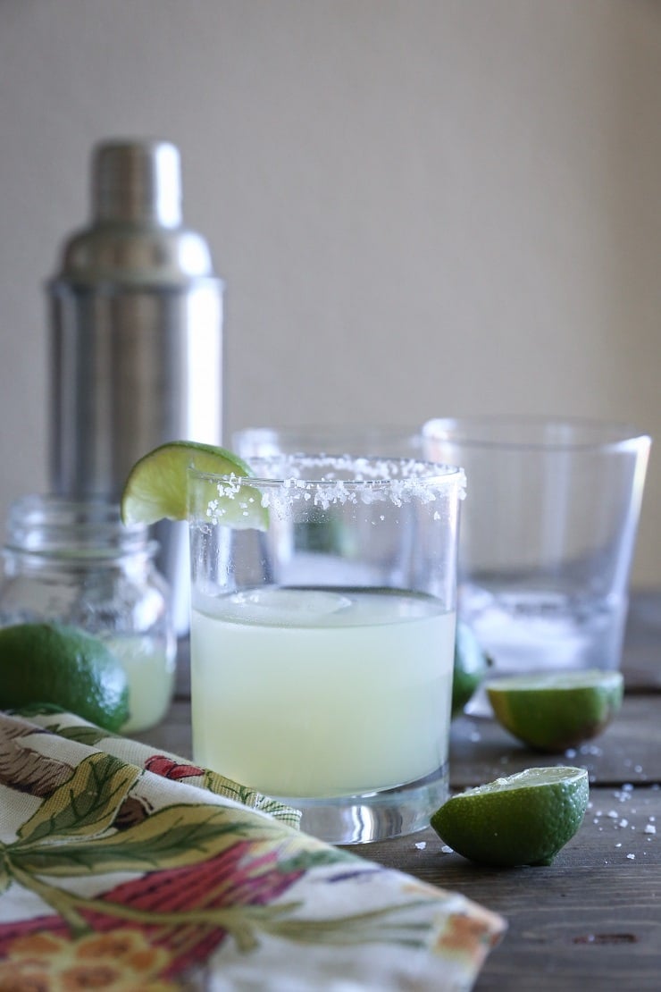 Naturally Sweetened Margaritas - a clean cocktail only requiring 3 ingredients