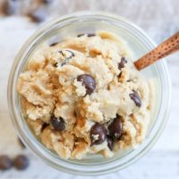 Paleo Chocolate Chip Edible Cookie Dough - vegan, refined sugar-free, paleo, gluten free, grain free, and healthy dessert recipe!