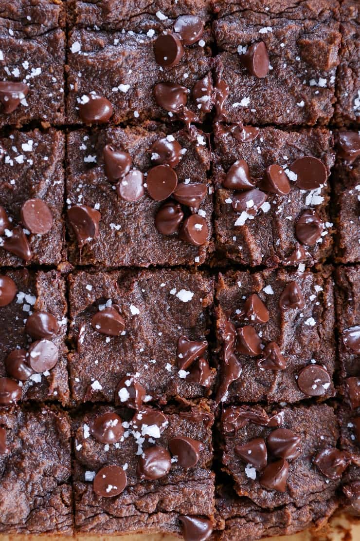 Paleo Sweet Potato Fudge Brownies - made with sweet potato, coconut flour, and pure maple syrup - in your blender! Gluten free, grain free, and dairy free