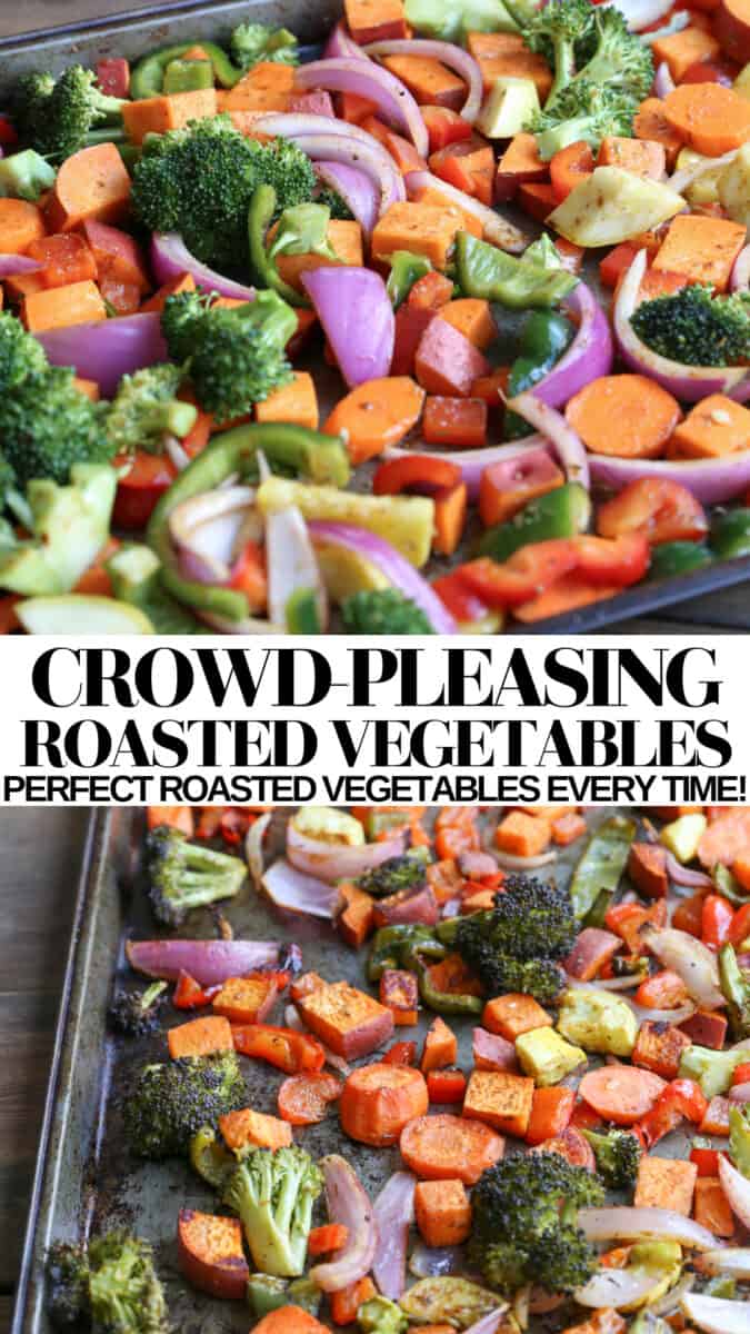 Perfect Roasted Vegetables - an easy recipe for roasted vegetables that turns out amazing every time! Vegan, vegetarian, paleo, whole30 and healthy