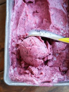 Berry Nice Cream - Dairy-free, refined sugar-free, paleo, and vegan ice cream made using fresh berries and banana!