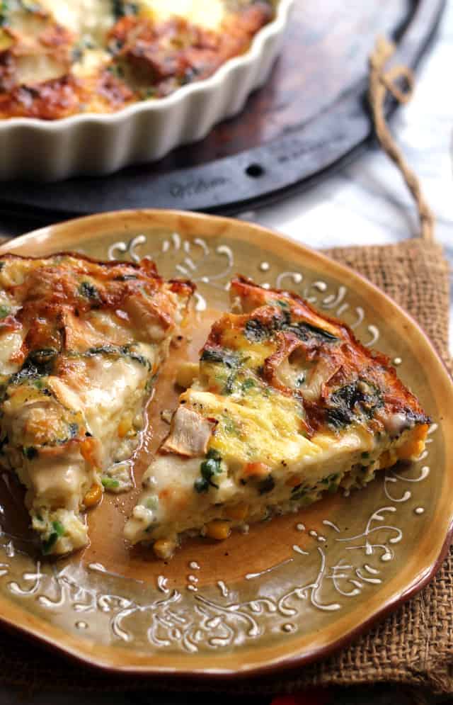 Corn, Jalapeno, and Brie Frittata from Eats Well With Others