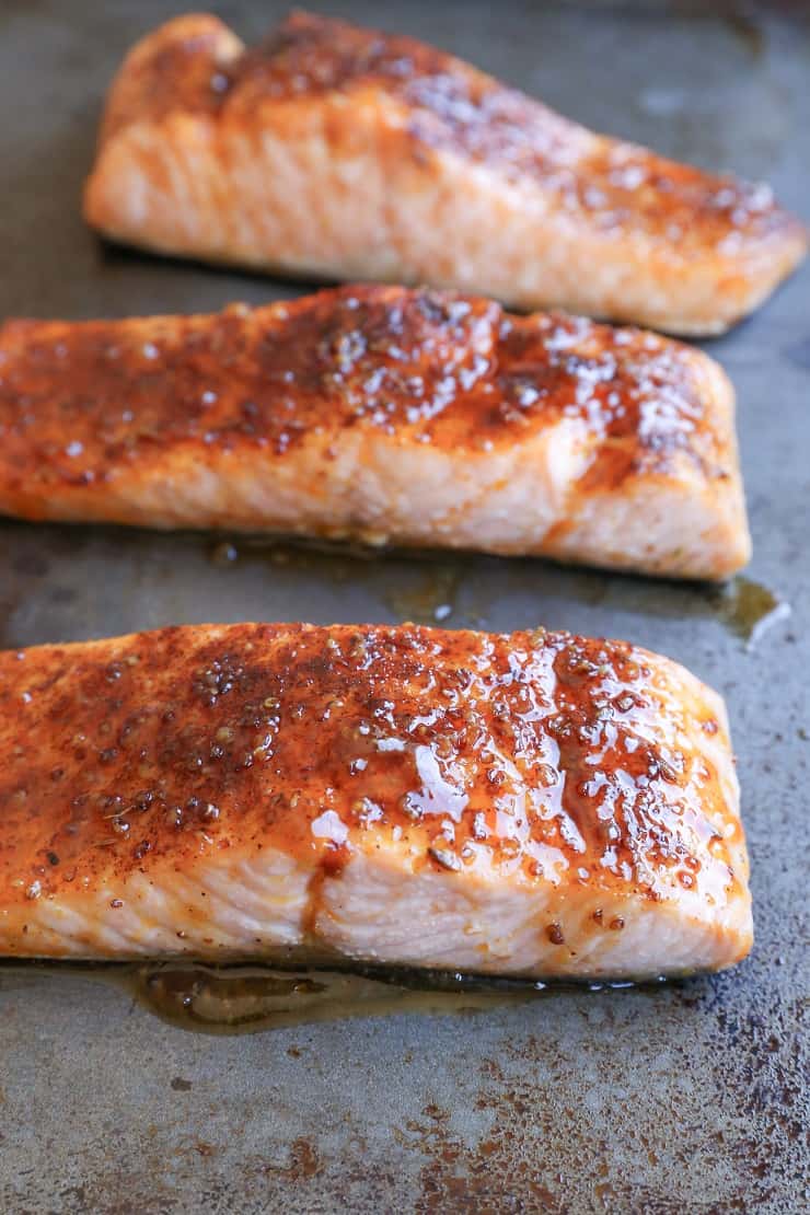 honey glazed salmon