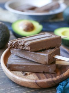 Dairy-Free Fudgesicles made with all whole food ingredients for a vegan and paleo dessert!