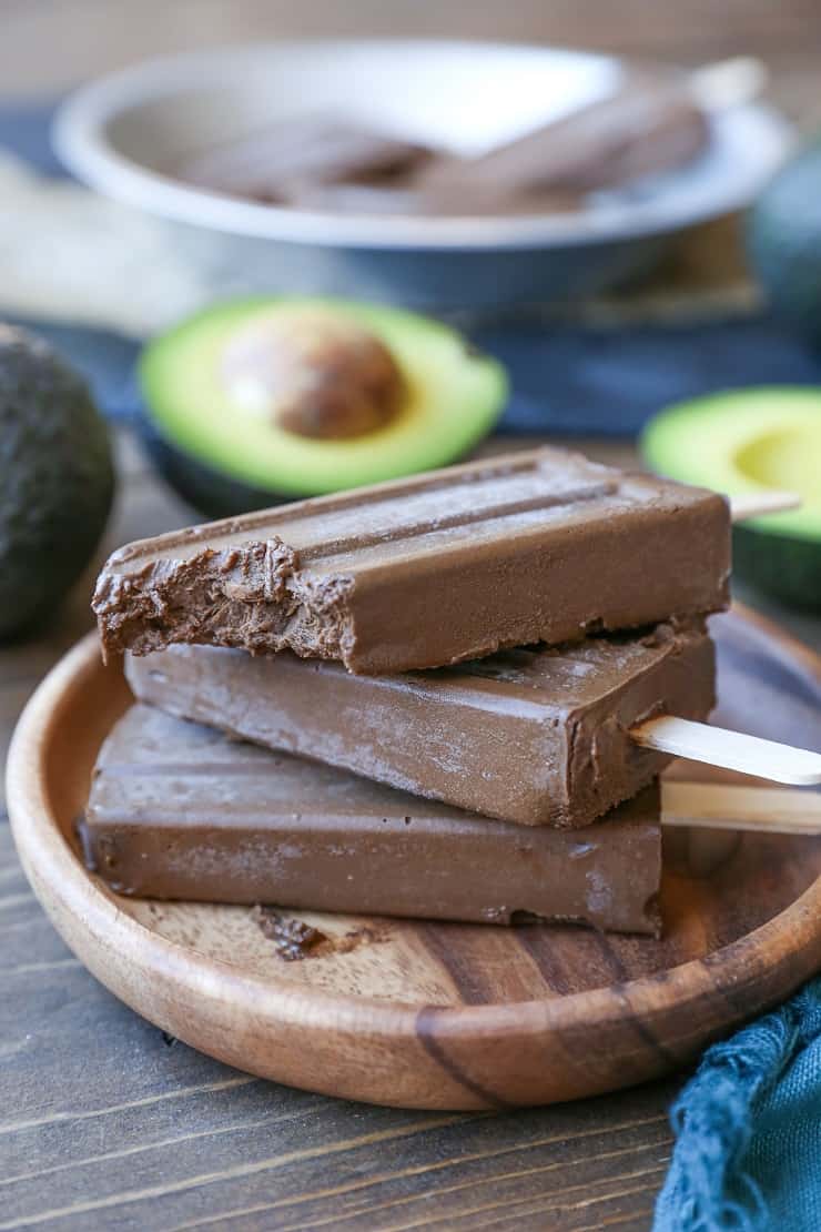 Dairy-Free Fudgesicles made with all whole food ingredients for a vegan and paleo dessert!