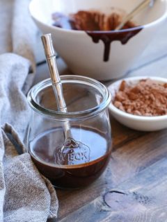 Dairy-Free Chocolate Magic Shell for topping your ice cream! This naturally sweetened recipe is paleo, vegan, rich and decadent!