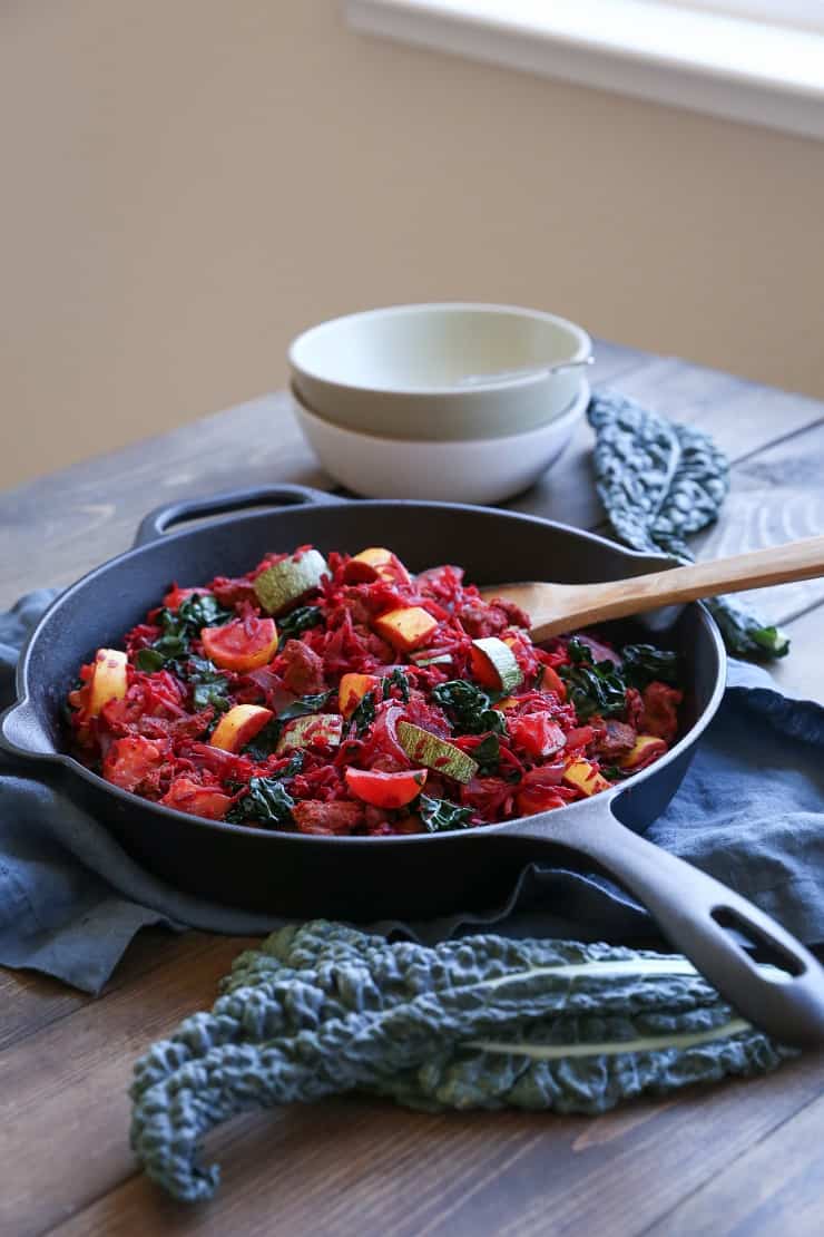 turkey, beet, and zucchini hash (aip, paleo)