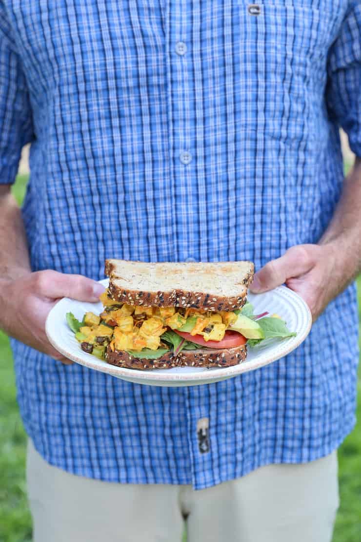 Curried Chicken Salad Sandwiches - a summertime favorite for picnics and barbecues