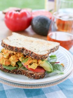 Curried Chicken Salad Sandwiches - a summertime favorite for picnics and barbecues