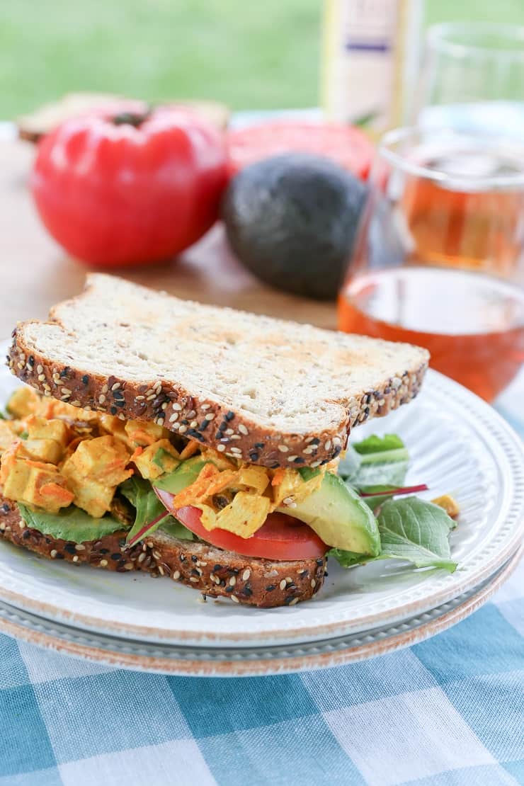 Curried Chicken Salad Sandwiches - a summertime favorite for picnics and barbecues